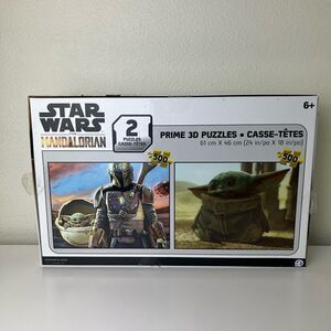 Star Wars The Mandalorian Prime 3D Puzzles Two Pack 500pc